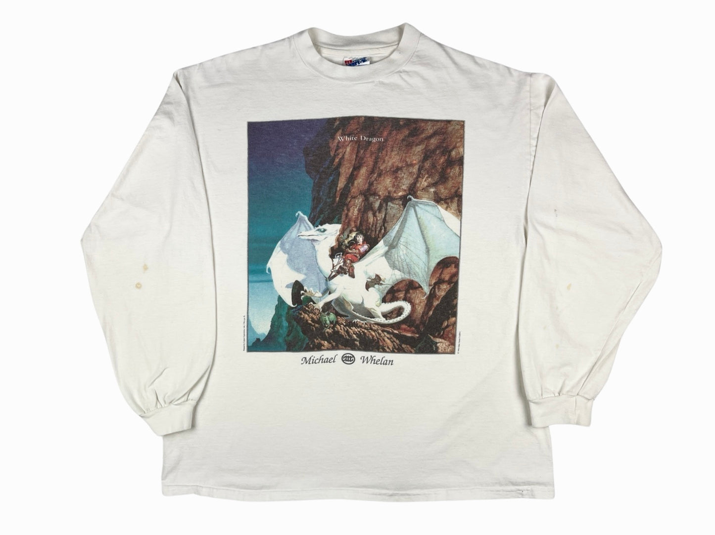 Michael Whelan White Dragon Art L/S Shirt