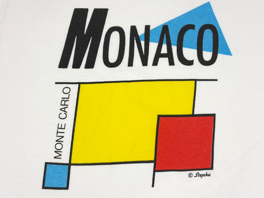Mondrian Art Style Monaco Tourist T-Shirt
