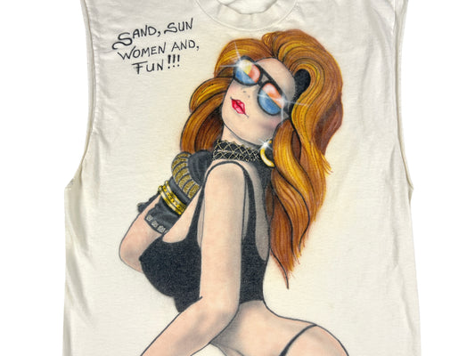 Bikini Babe Air Brush Sleeveless T-Shirt