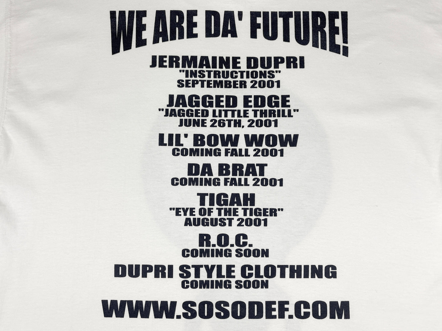 So So Def Records 2001 T-Shirt