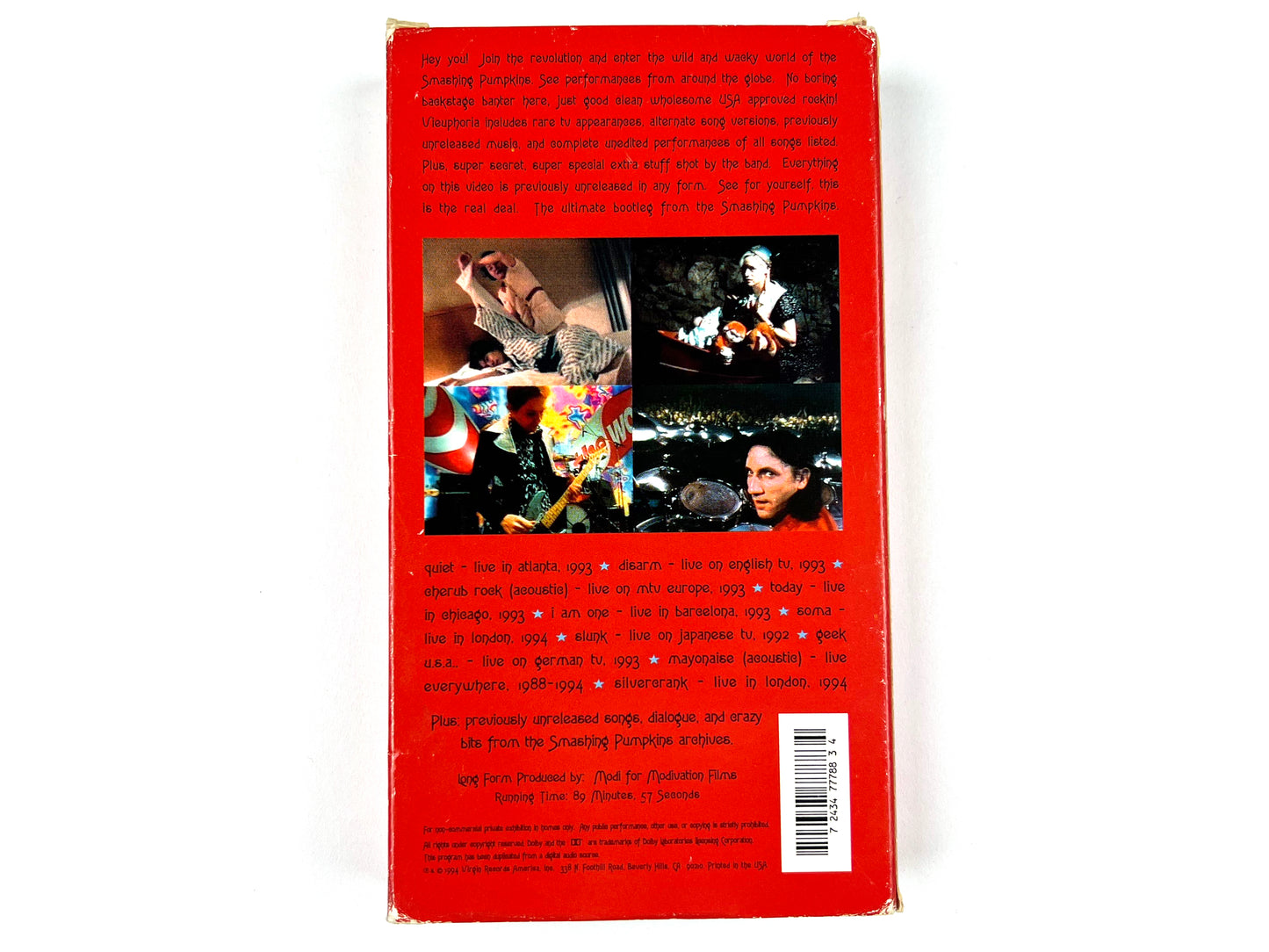 The Smashing Pumpkins 'Viewuphoria' VHS