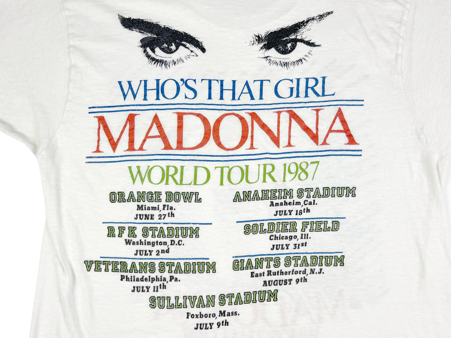 Madonna 'Who's That Girl' Tour T-Shirt