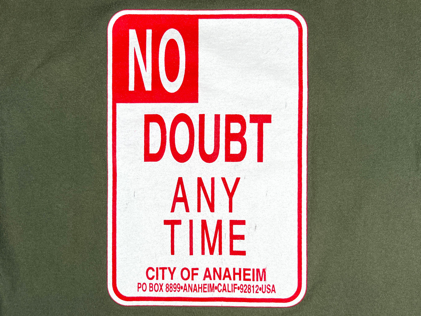 No Doubt Parking Sign T-Shirt