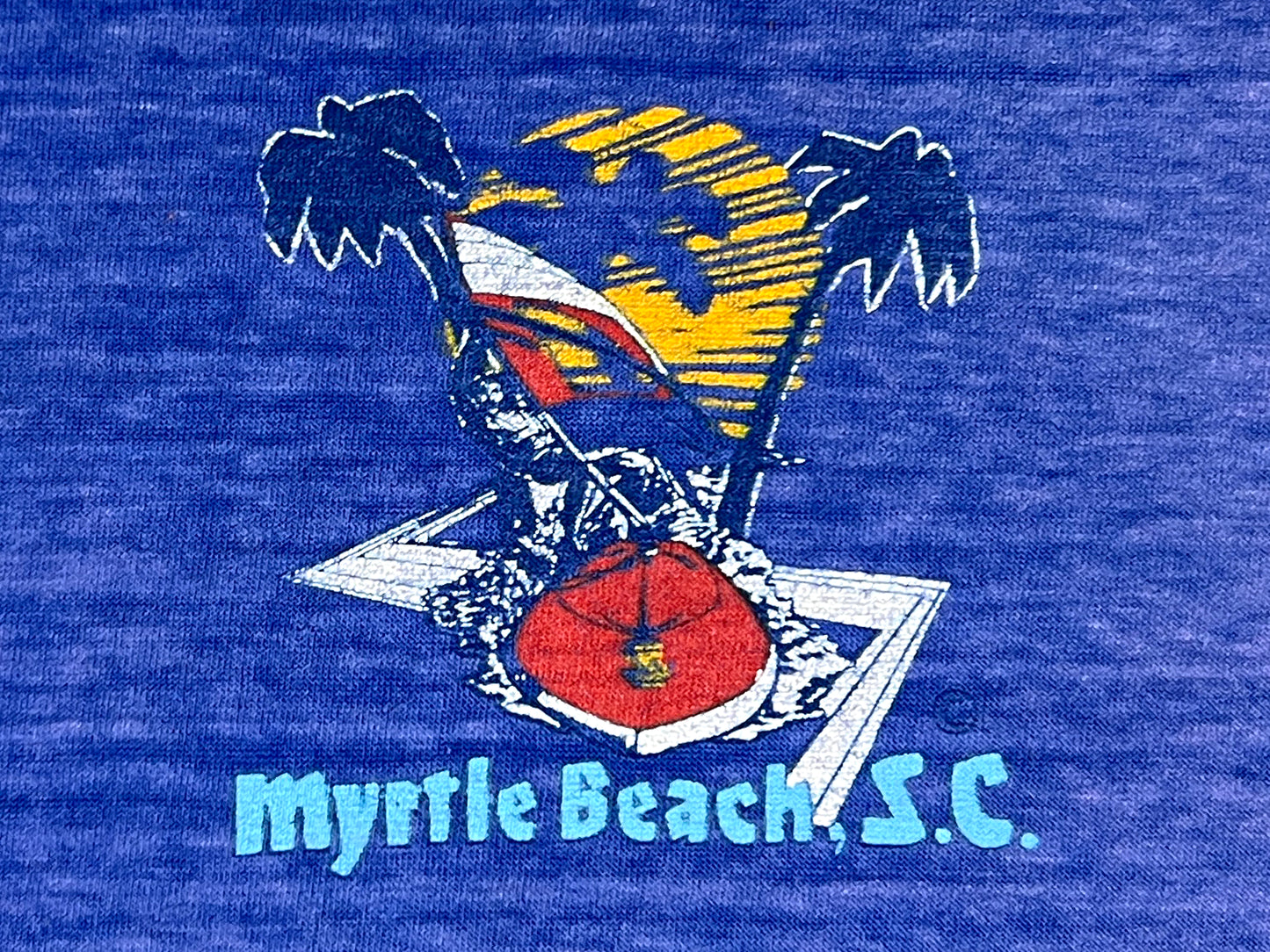 Myrtle Beach Sun Solutions Faded Sleeveless T-Shirt