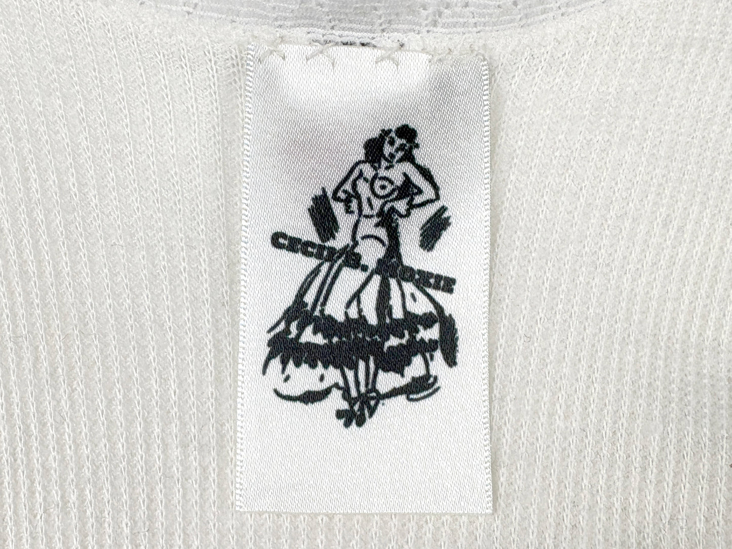 Cecil B. Moxie 'Silence of the Lambs' Chain Stitch Embroidered Tank Top