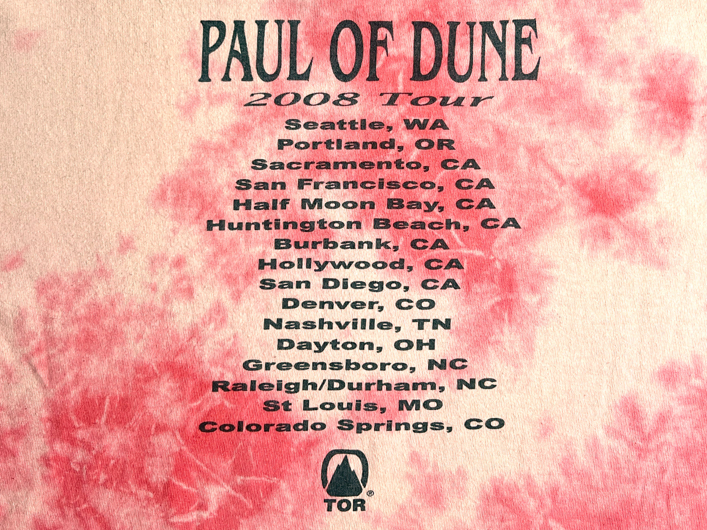 Paul of Dune Book Tour Tie-Dye T-Shirt