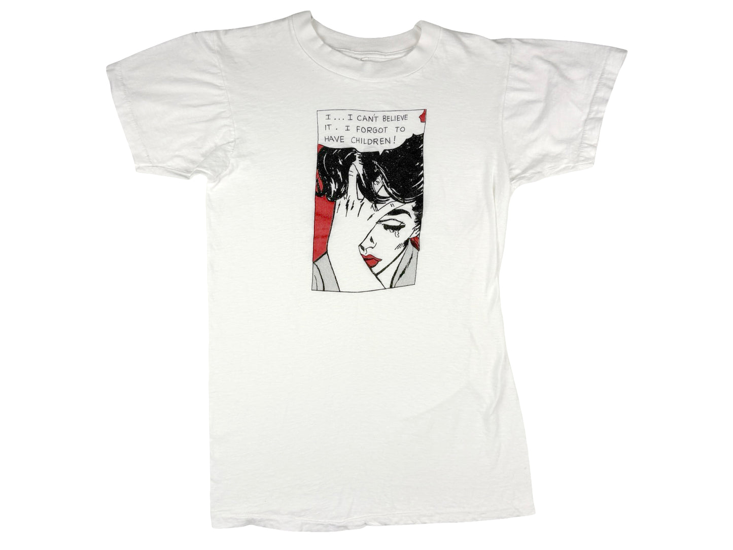 Roy Lichtenstein Style 'I Can't Believe I Forgot to Have Children' T-Shirt
