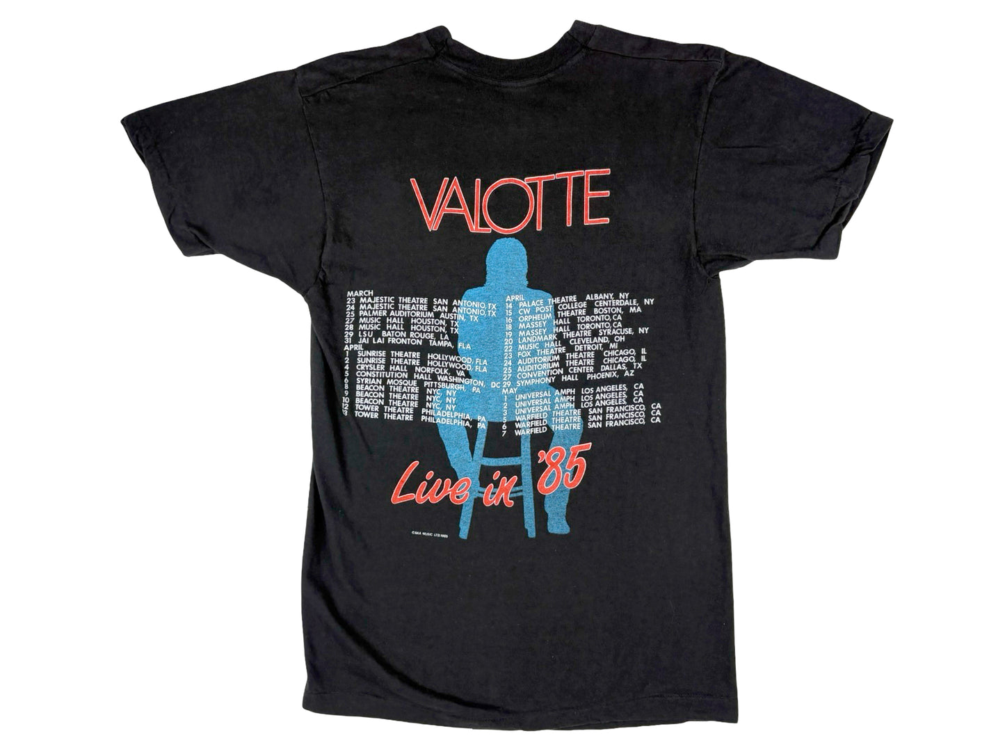 Julian Lennon 'Valotte' Tour T-Shirt