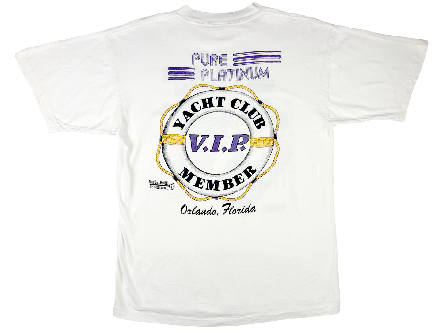 Thee Dollhouse Pure Platinum Yacht Club T-Shirt