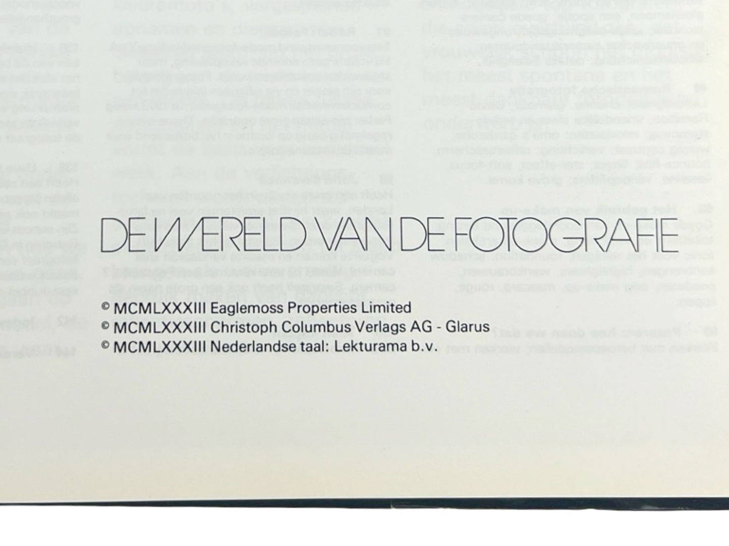 De Vrouw Voor de Camera Photo Book