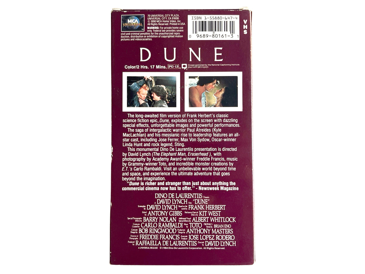 Dune VHS