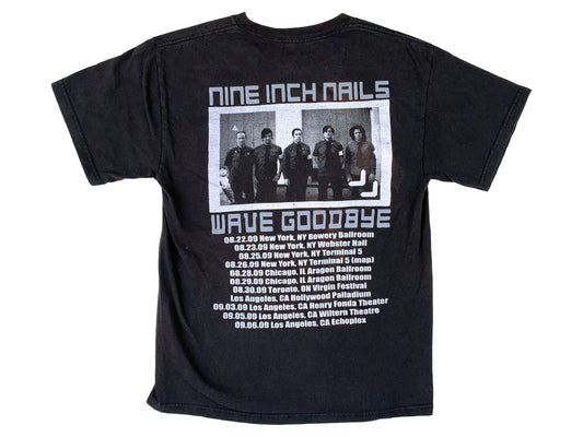 Nine Inch Nails 'Wave Goodbye' 2009 Tour T-Shirt