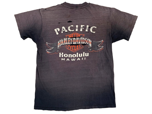 Harley-Davidson Motorcycles Honolulu Hawaii Distresed T-Shirt