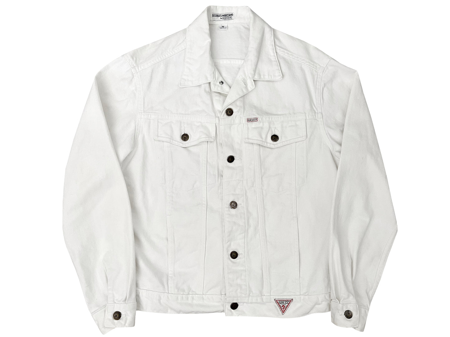 Patrick Nagel Style Back Patch Guess Jean Jacket