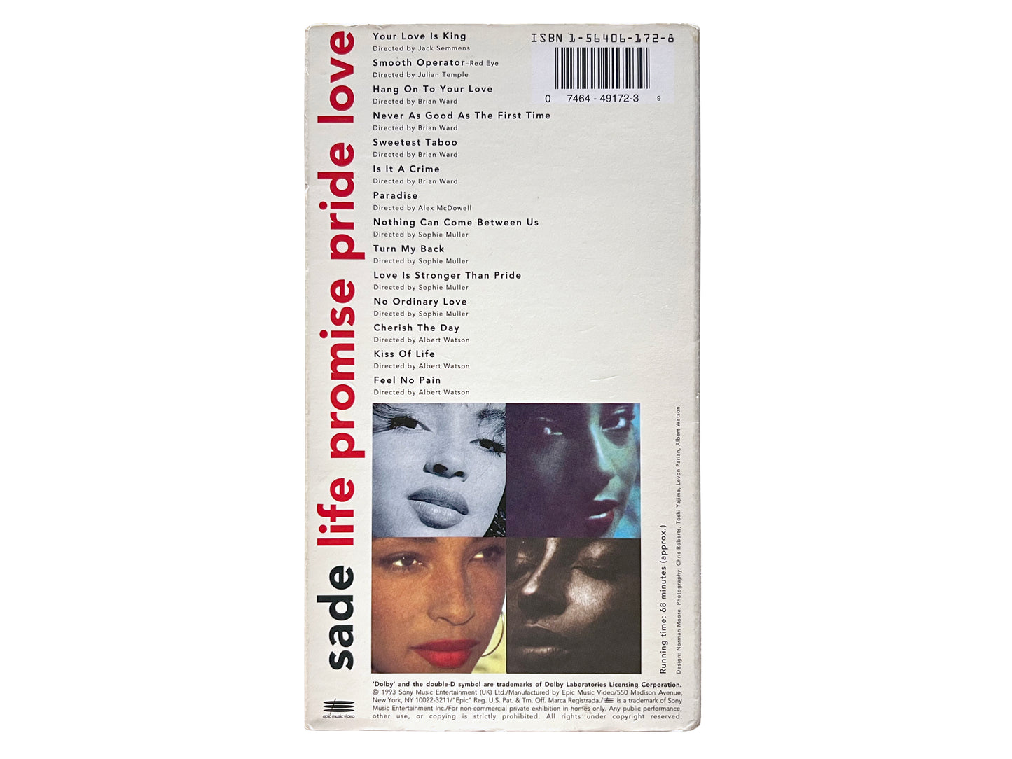 Sade ‘Life Promise Pride Love’ VHS