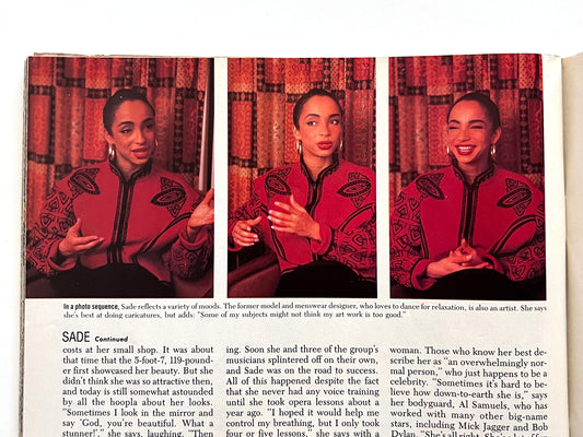 Sade Ebony Magazine May 1986