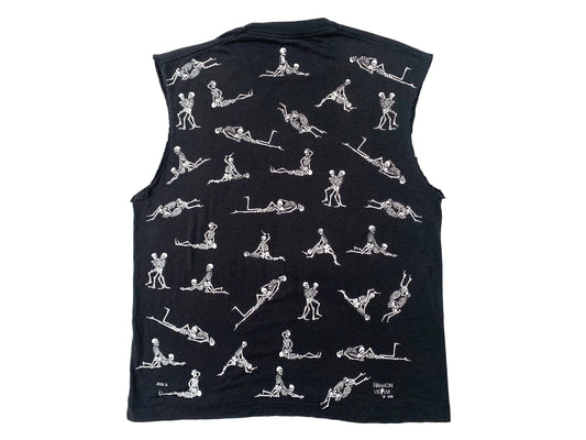 Fashion Victim Skeleton Sex Positions Sleeveless T-Shirt