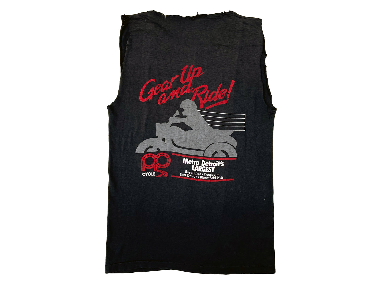 3D Emblem Fear No Evil Grim Reaper Easyriders Sleeveless T-Shirt