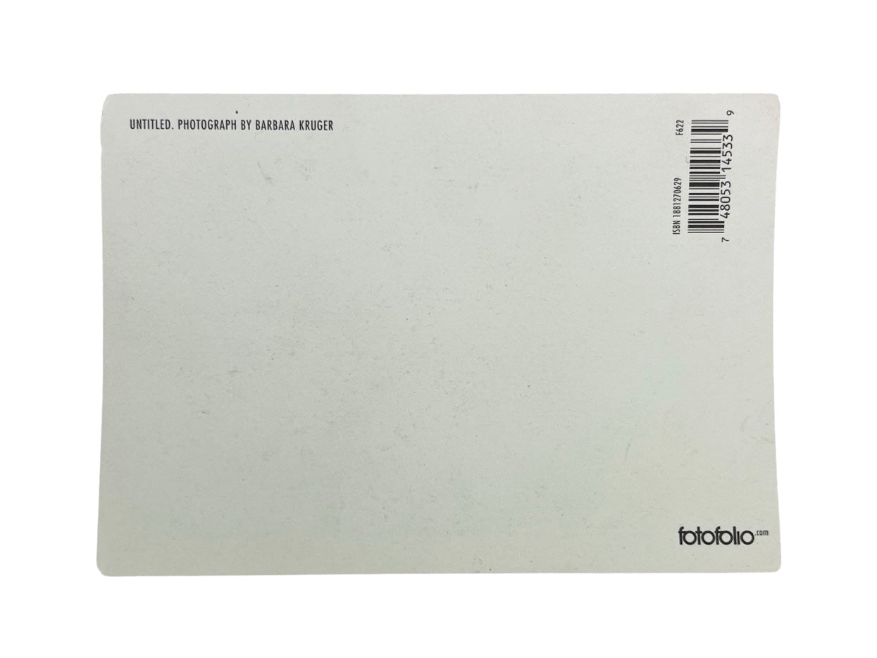 Barbara Kruger Fotofolio Postcard