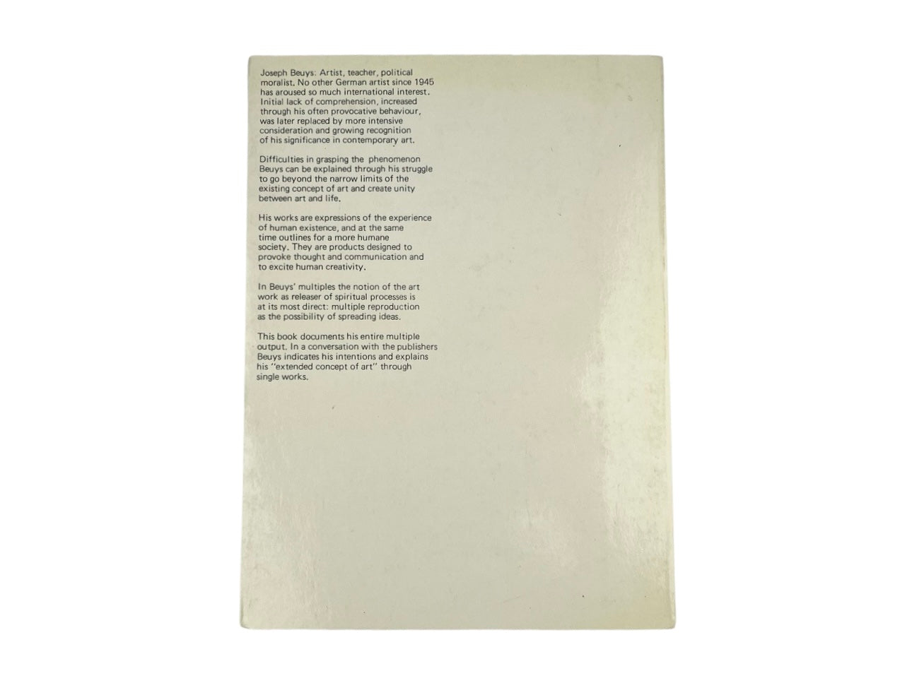 Joseph Beuys ‘Multiples’ Book