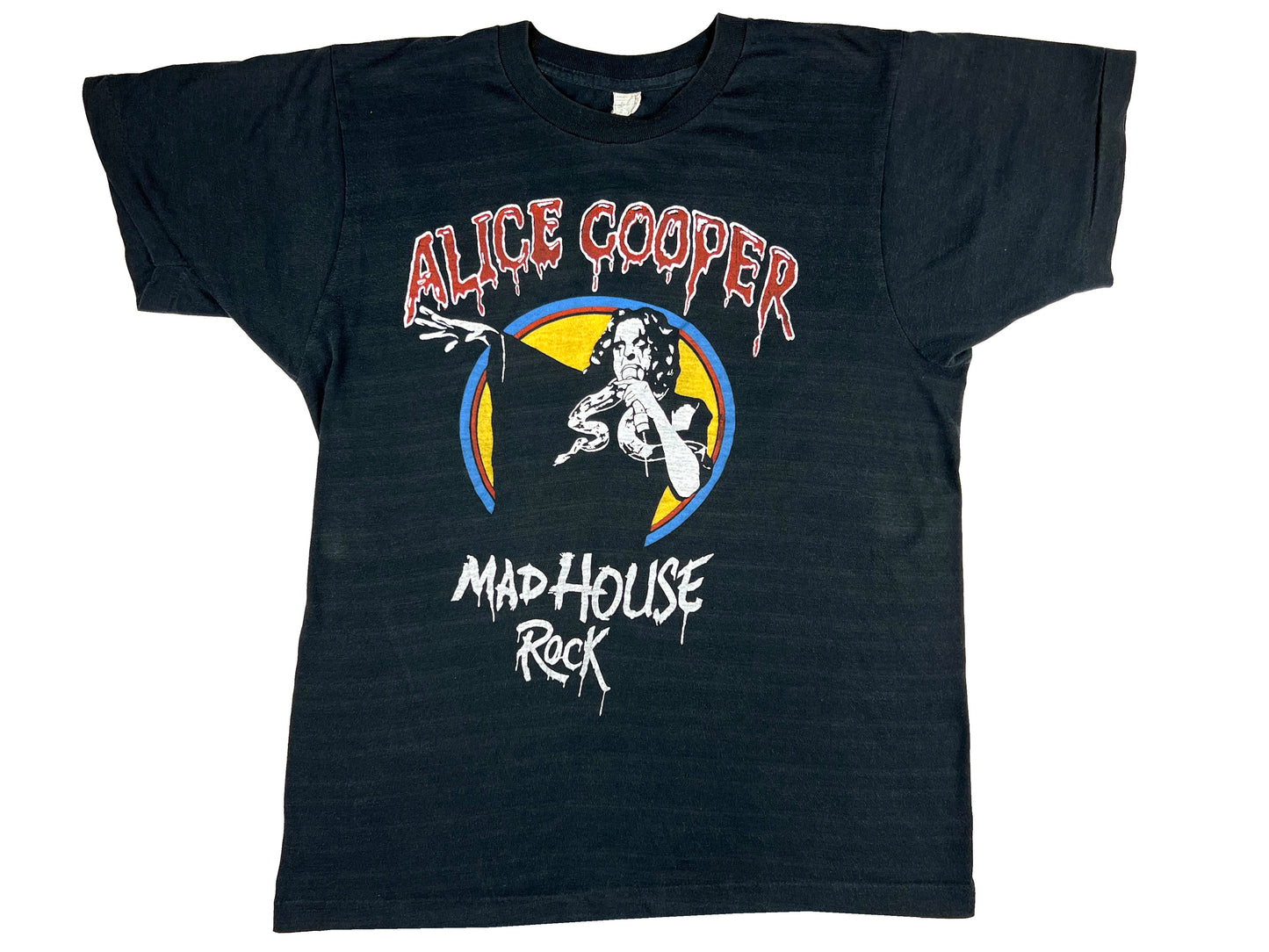 Vintage Alice Cooper 'Mad House Rock' 1979 Tour black T-Shirt 70s Rock n Roll