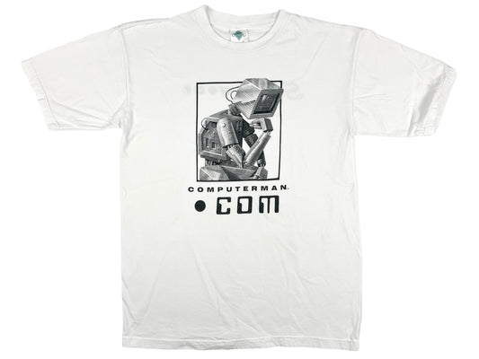 Vintage Computerman White T-Shirt