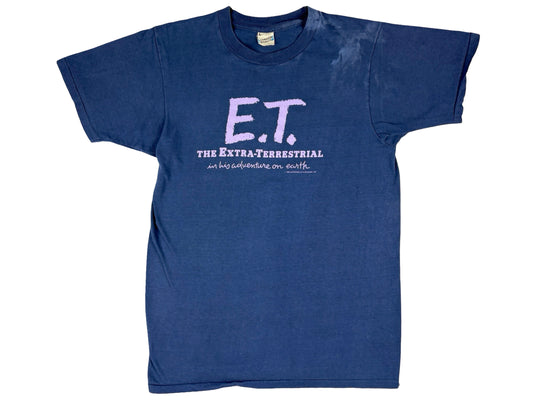 Vintage E.T Movie Blue T-Shirt 80s Sci-Fi Science Fiction