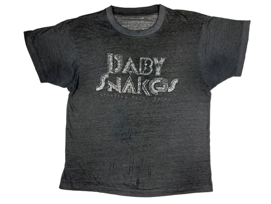 Vintage Frank Zappa 'Baby Snakes' Threadbare Black T-Shirt 80s Band