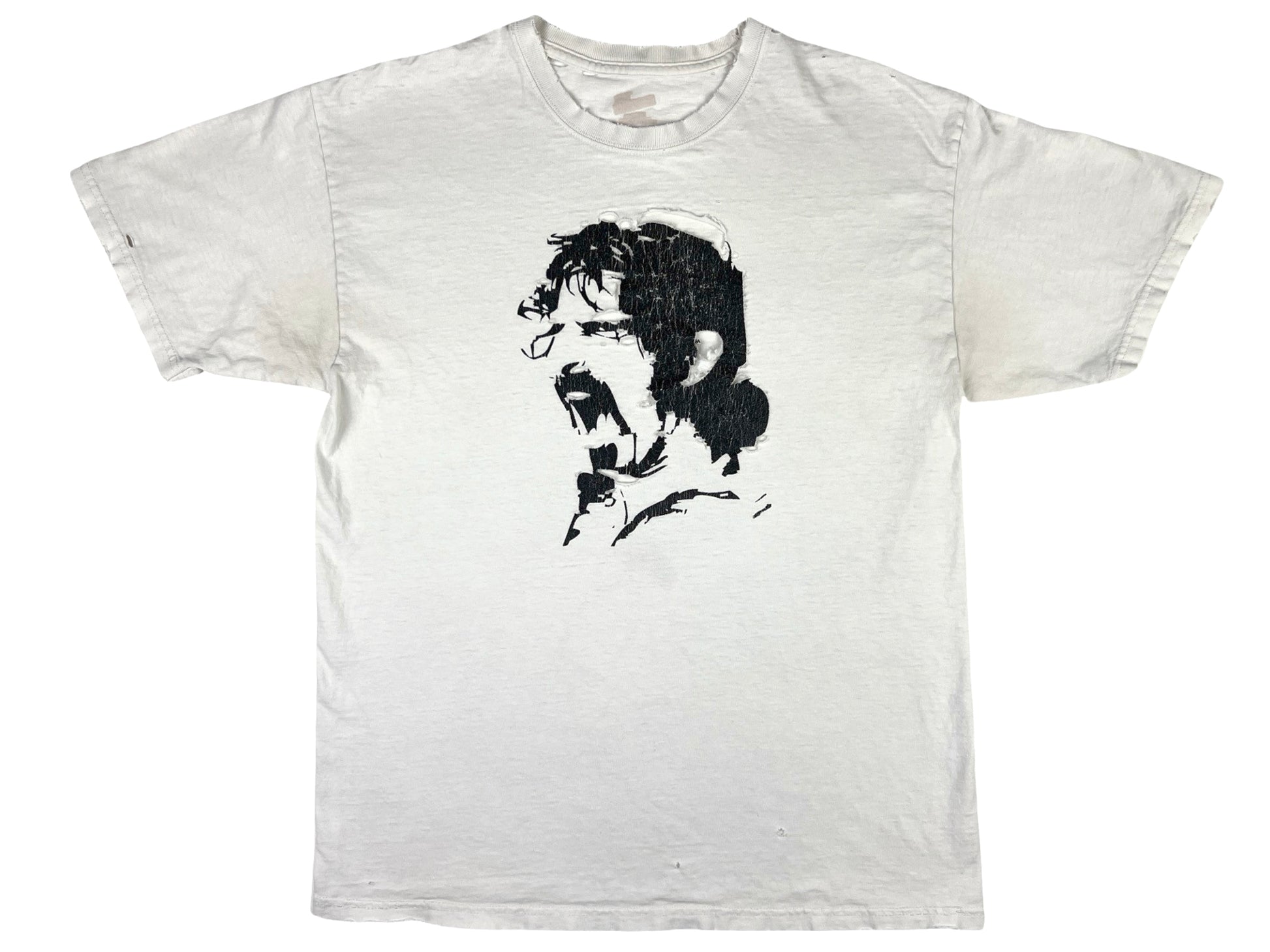 vintage Frank Zappa Thrashed White T-Shirt