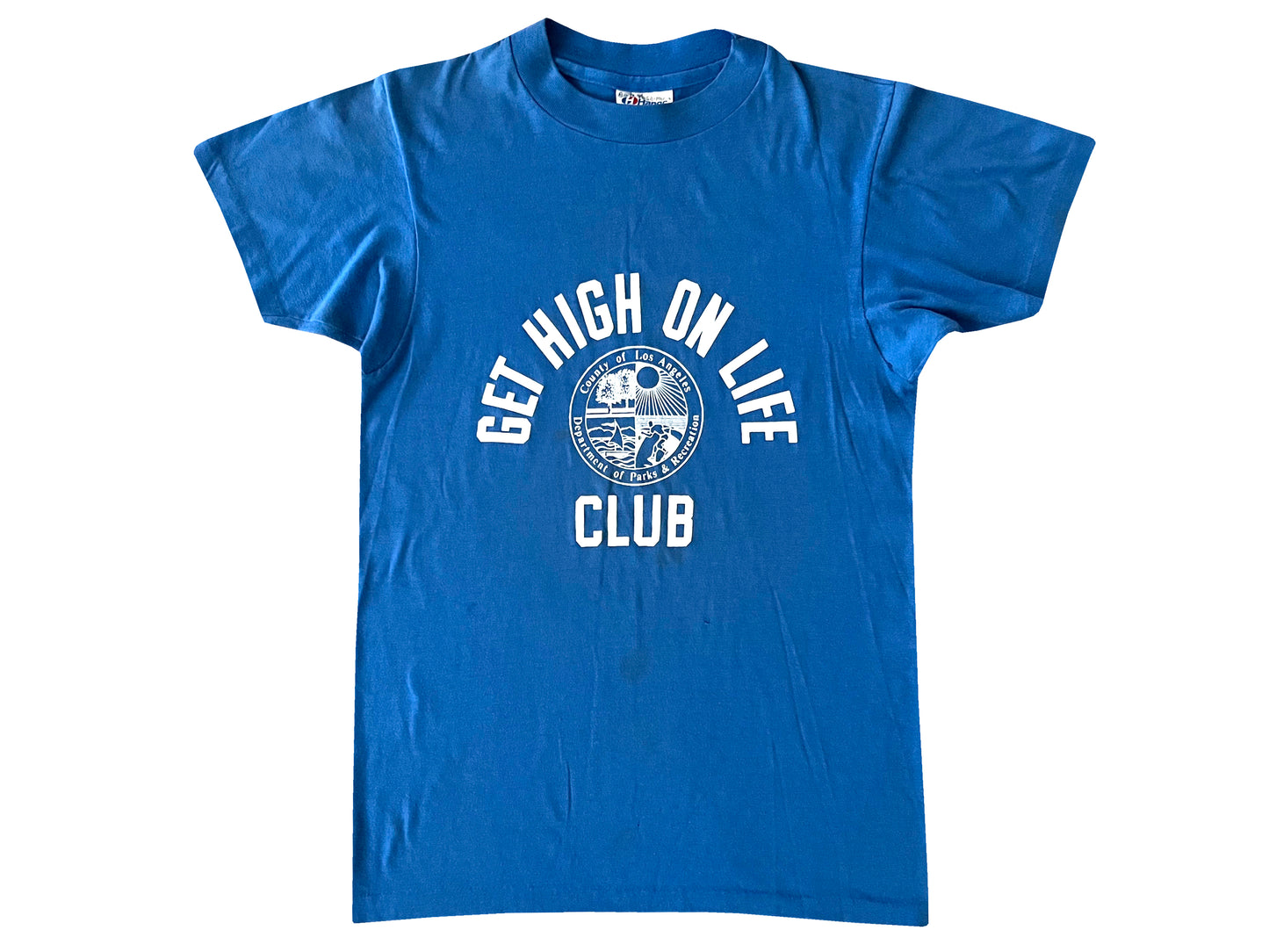 vintage Get High On Life Club Blue T-Shirt LA Los Angeles