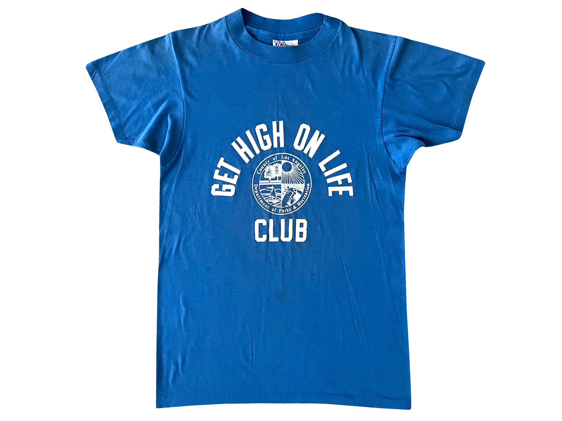 vintage Get High On Life Club Blue T-Shirt LA Los Angeles