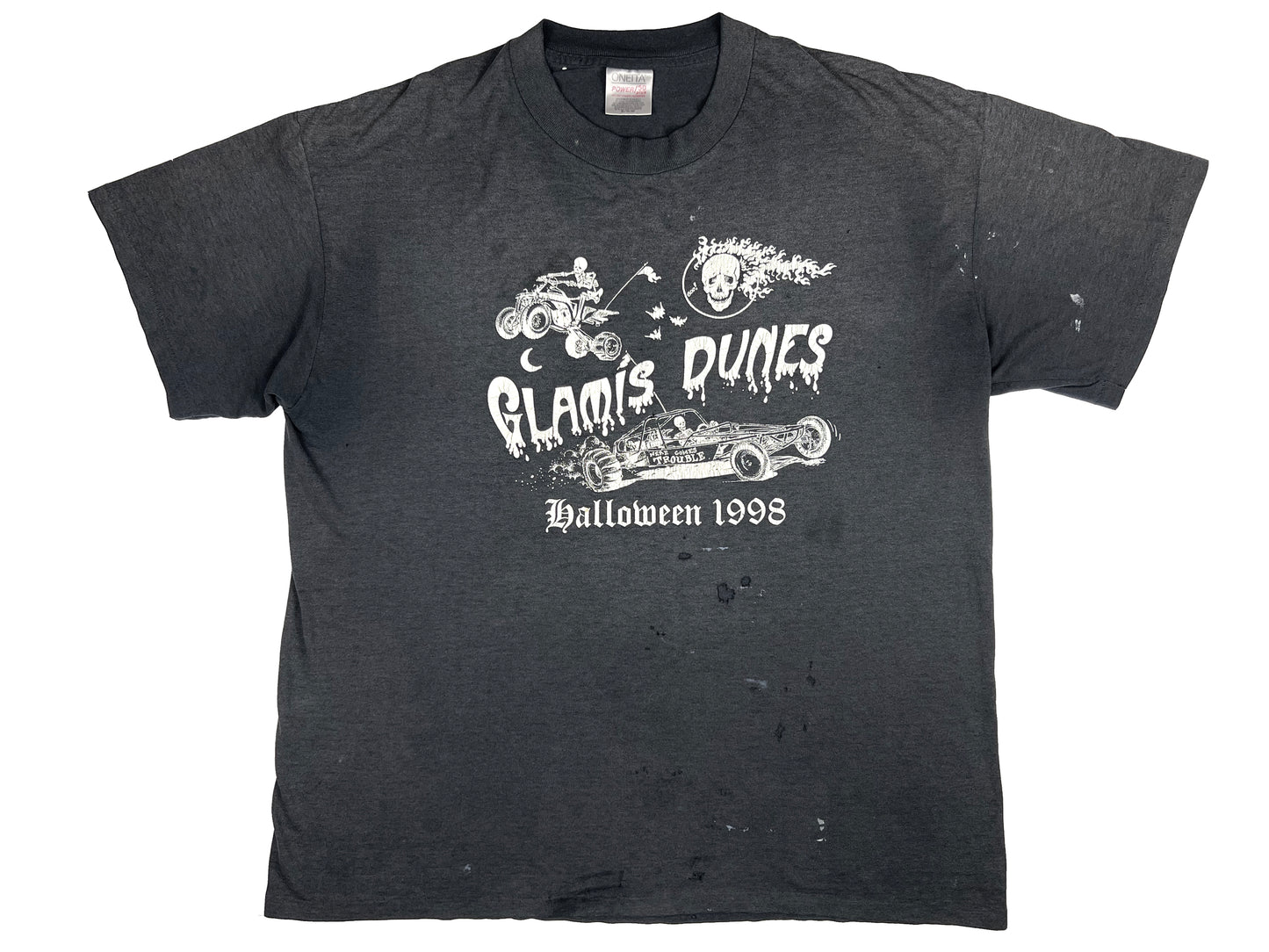 Vintage Glamis Dunes Halloween 1998 Black T-Shirt 90s