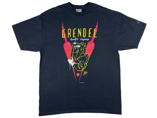 Vintage Grendel 'Devils Legacy' Black T-Shirt Comic Book Comics Graphitti 90s