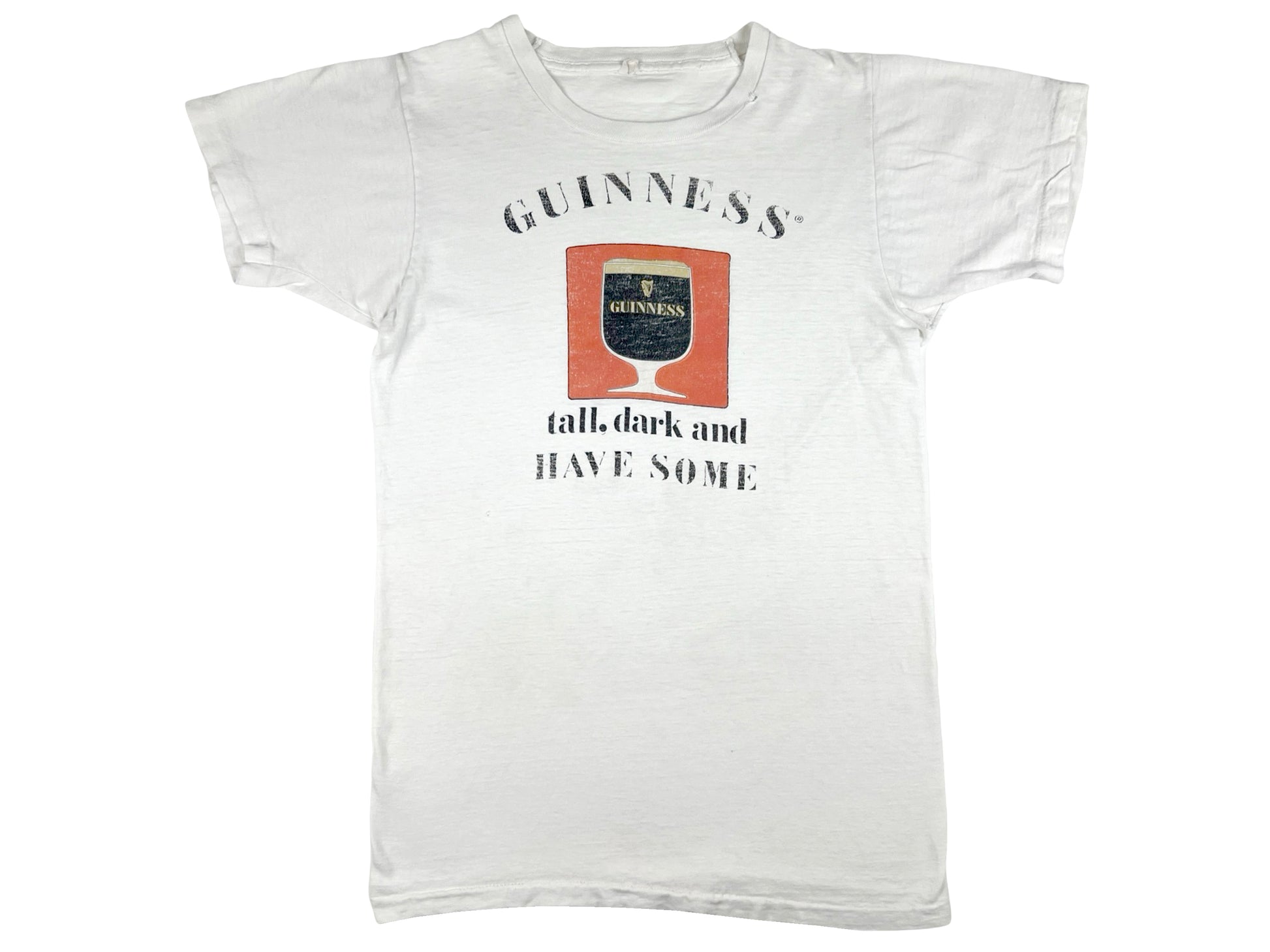 Vintage Guinness 'Tall Dark & Have Some' White T-Shirt