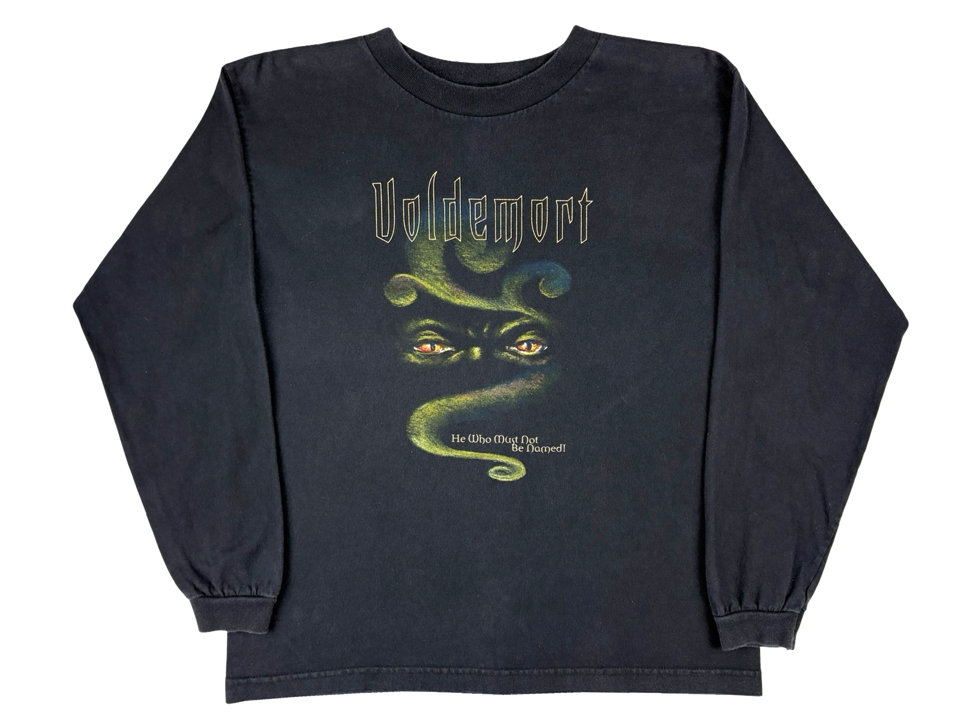 Vintage Harry Potter Voldemort black Long Sleeve Shirt 90s y2k book movie