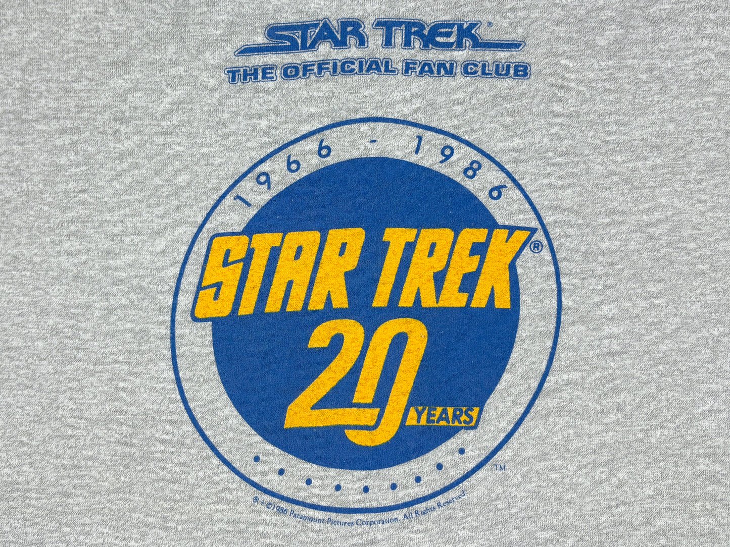 Star Trek Fan Club 20 Year Ann T-Shirt