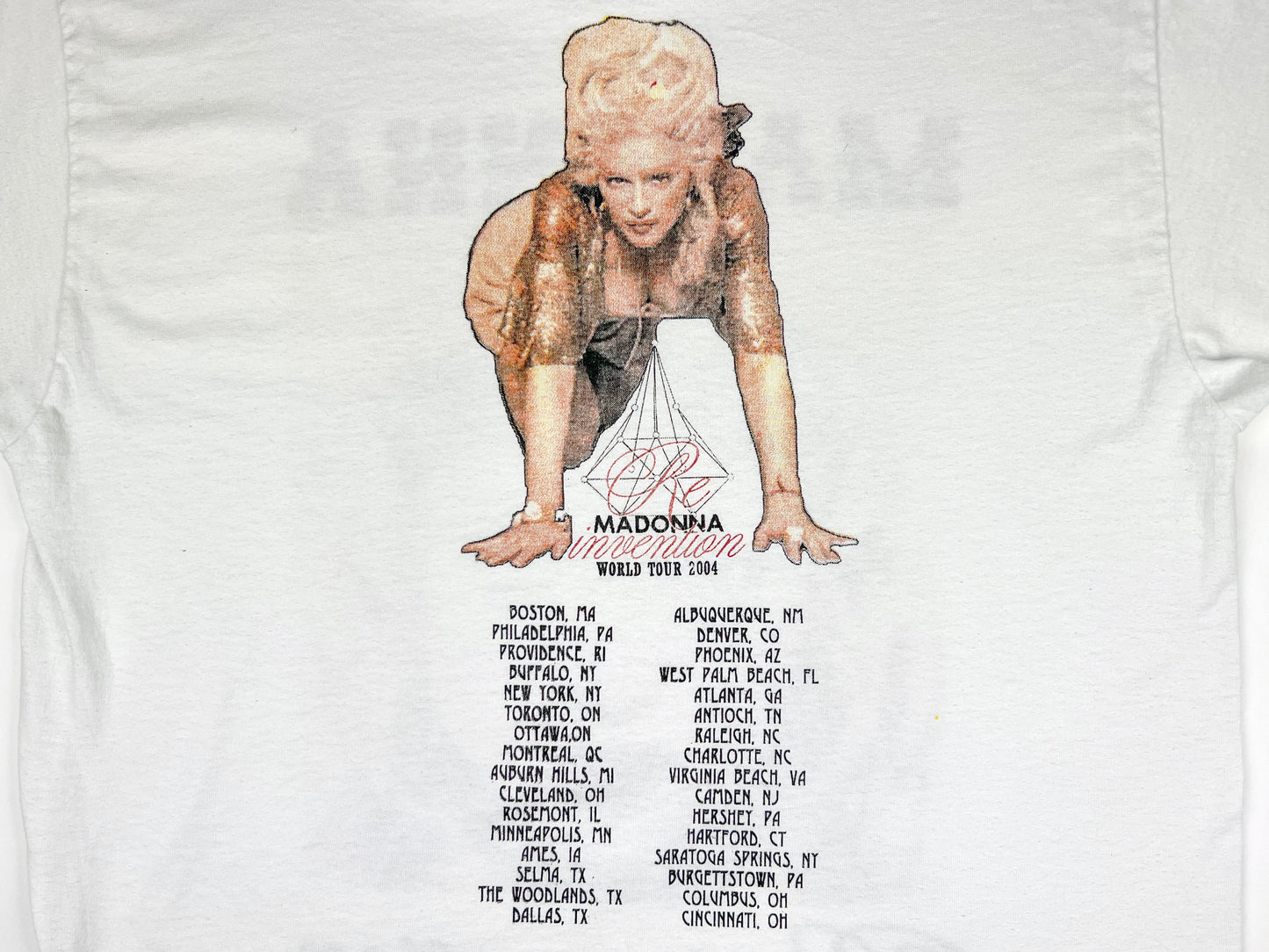 Madonna 'Re-invention World Tour' 2004 T-Shirt