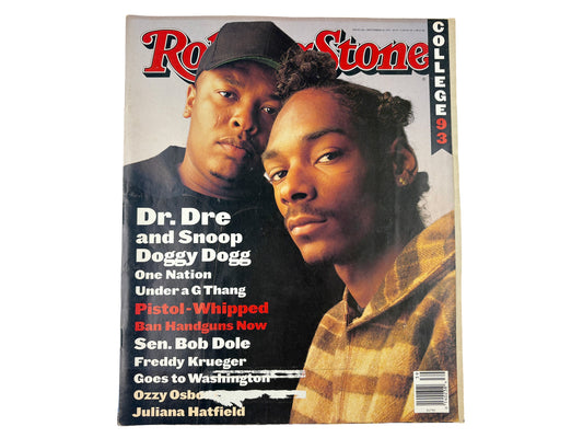 Rolling Stone Magazine Dr Dre & Snoop Dogg