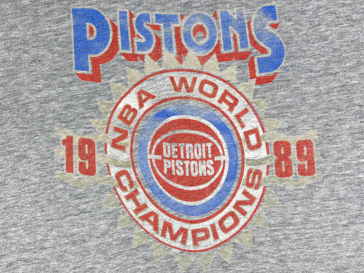 Detroit Pistons 1989 World Champions Threadbare T-Shirt