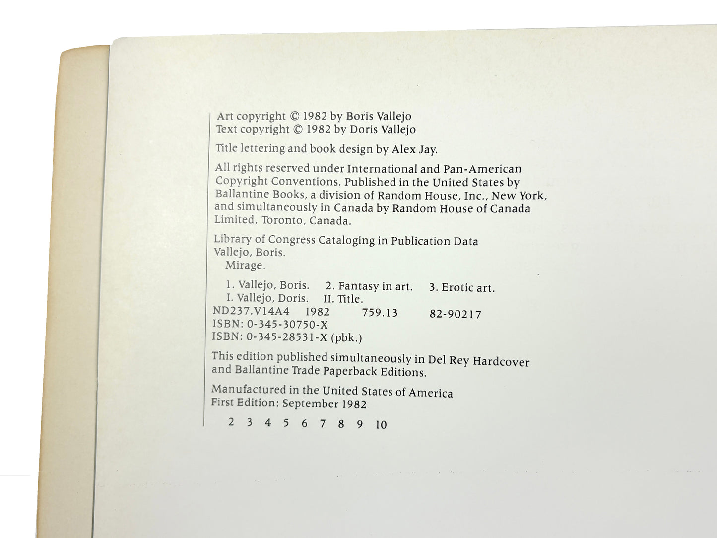 Boris Vallejo 'Mirage' Book