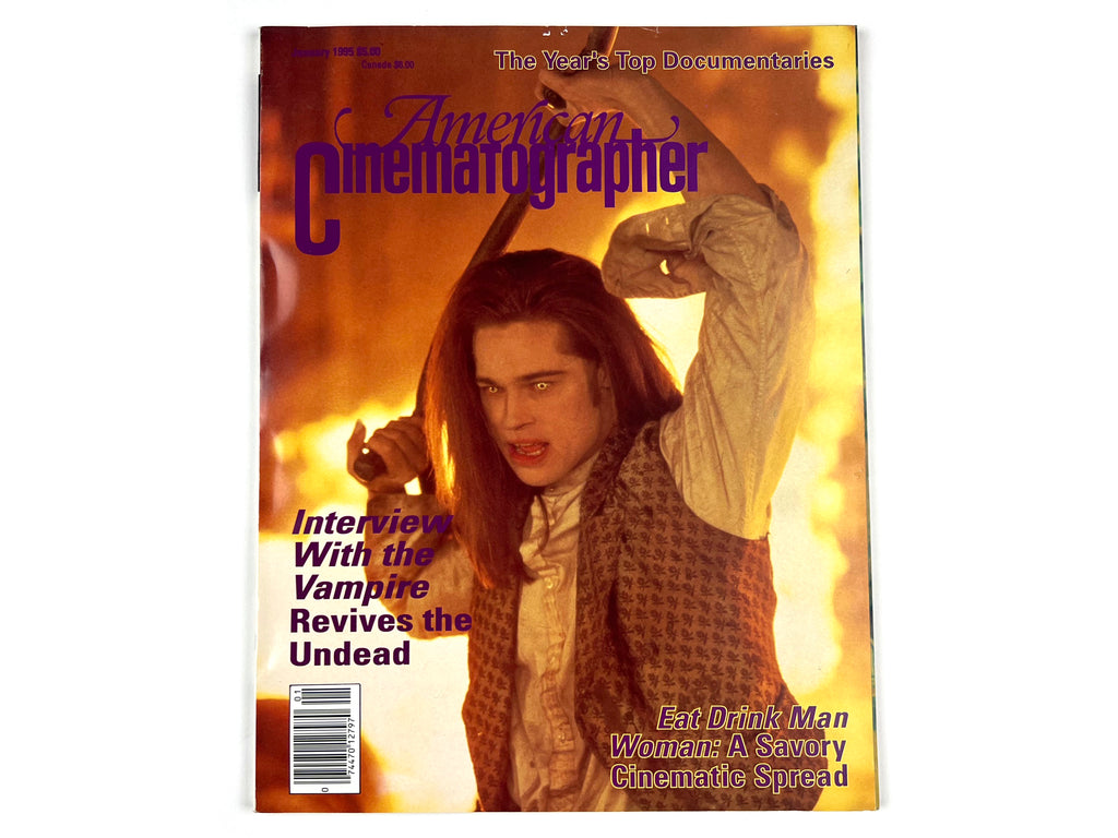 American Cinematographer Magazine January 1995 Brad Pitt
