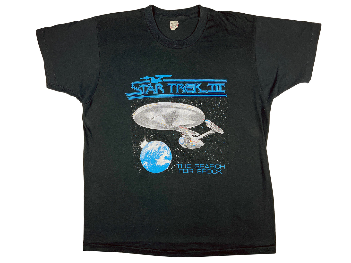 Vintage Star Trek 'The Search For Spock' Movie Black T-Shirt