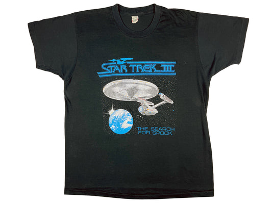 Vintage Star Trek 'The Search For Spock' Movie Black T-Shirt