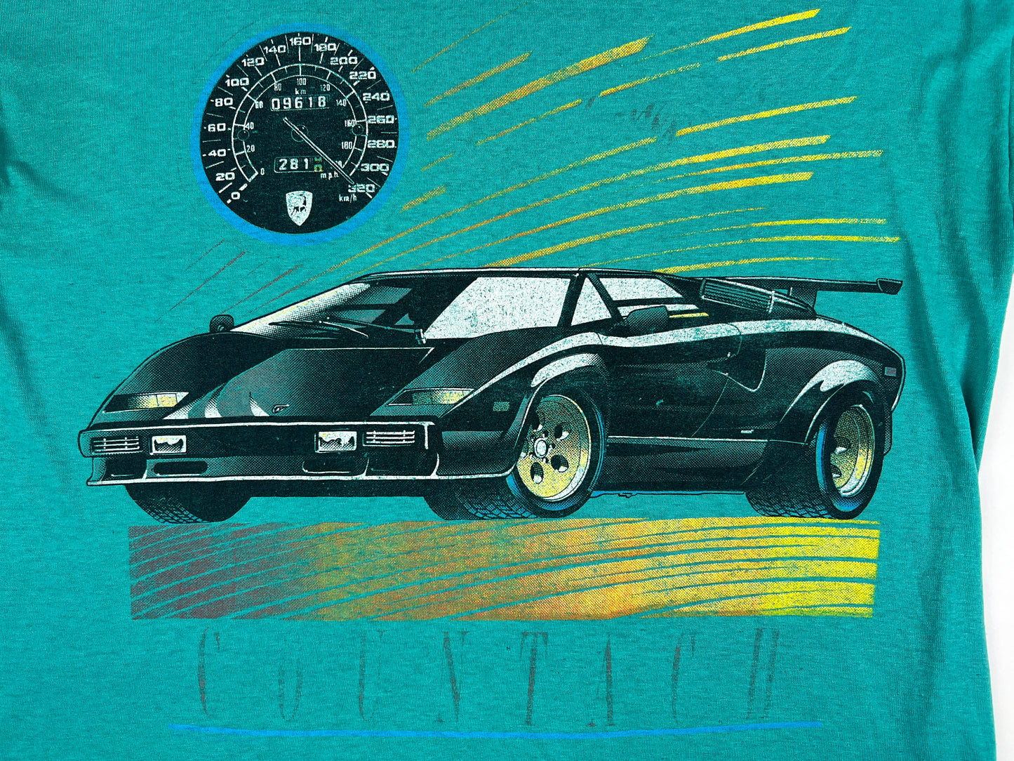 Lamborghini Countach Turquoise T-Shirt