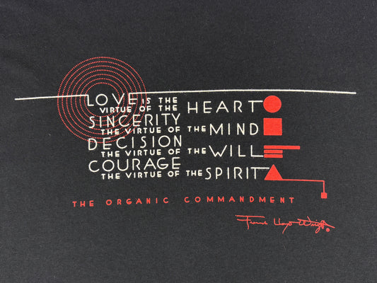 Frank Lloyd Wright Organic Commandment T-Shirt