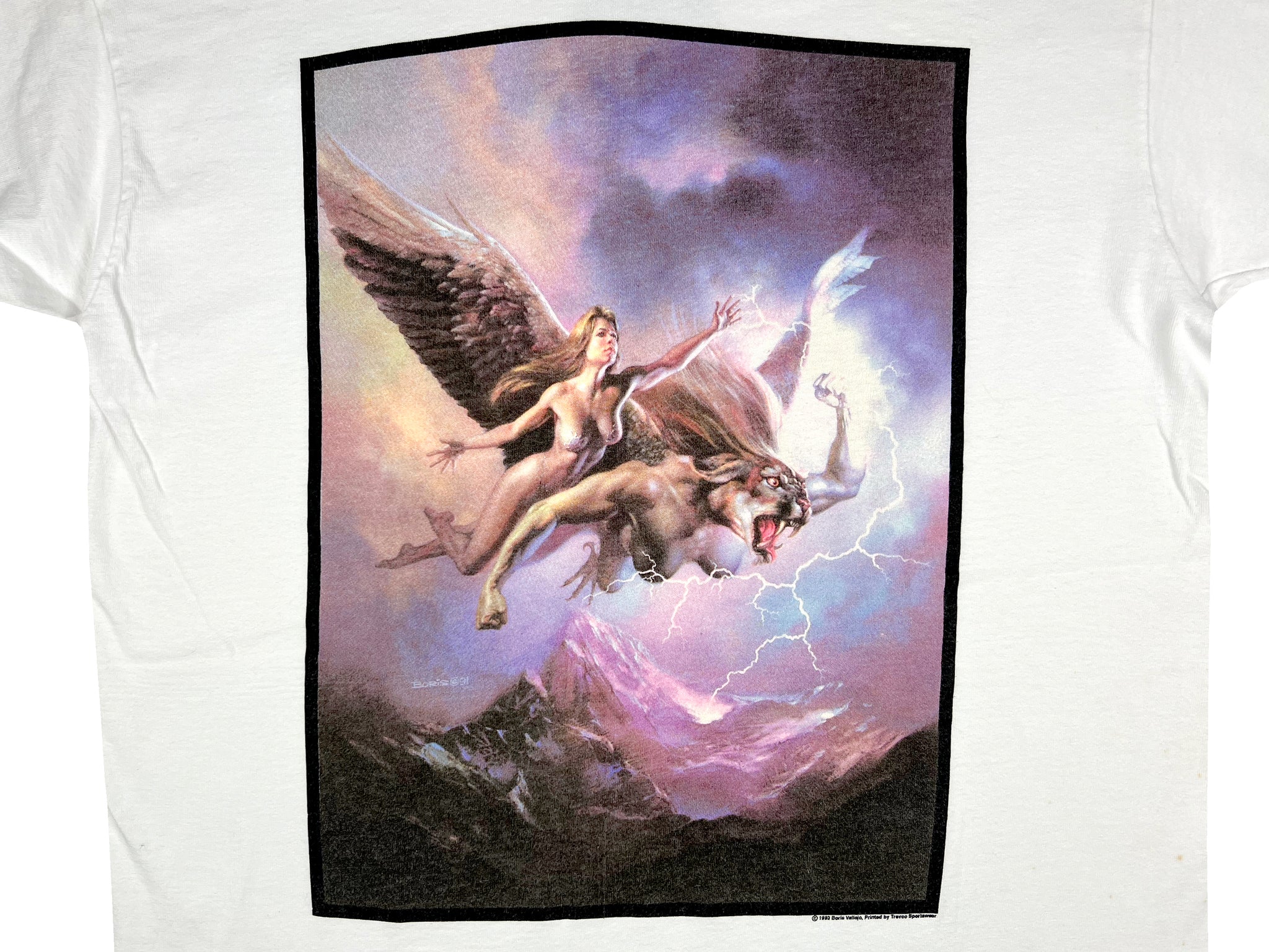 Boris Vallejo Babe & A Flying Panther T-Shirt