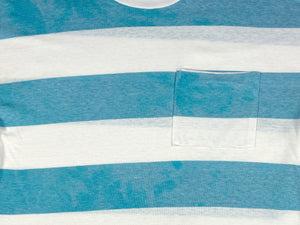 Blank Striped Blue & White Pocket T-Shirt