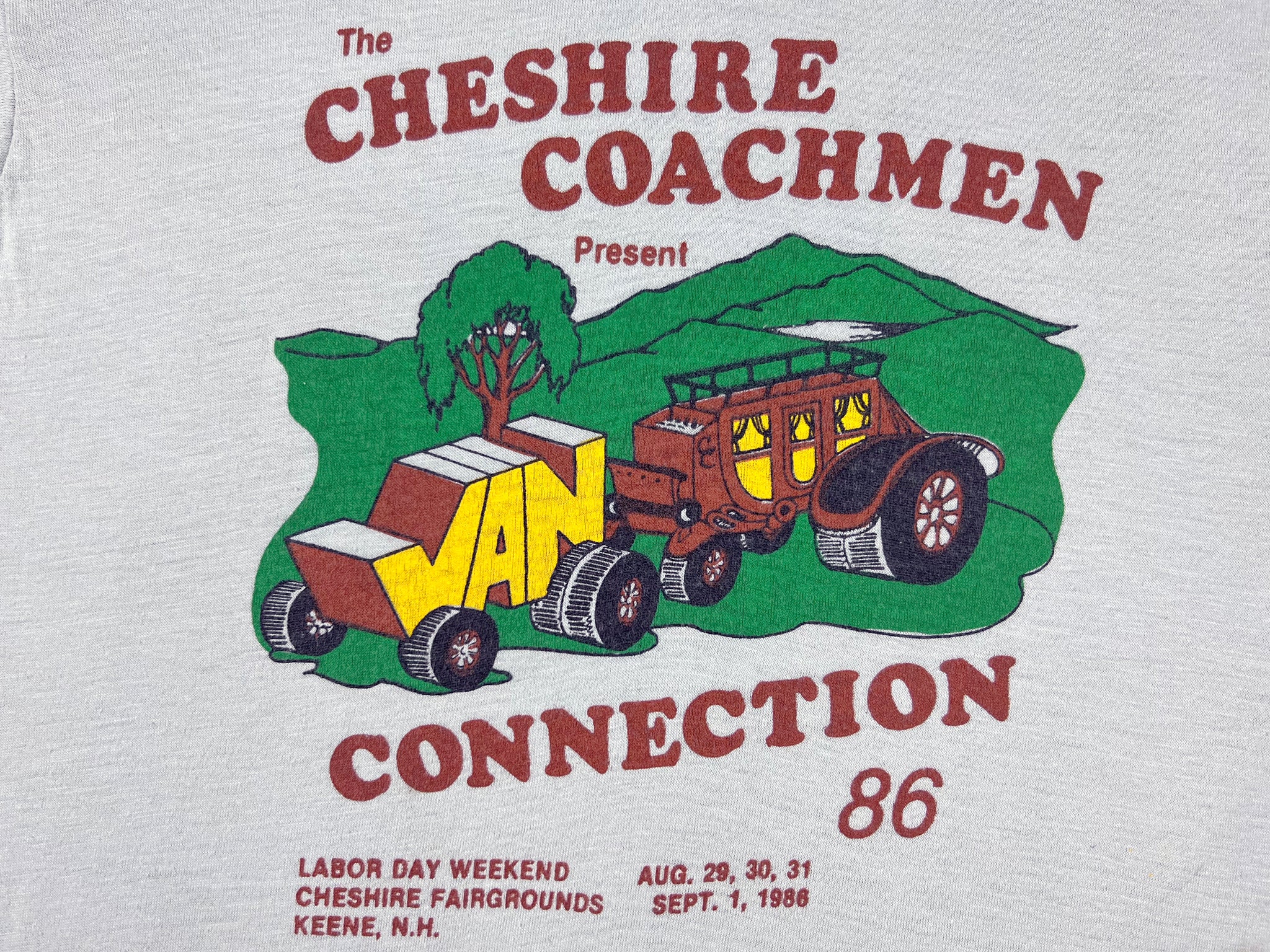 The Cheshire Coachmen Van Connection 1986 T-Shirt