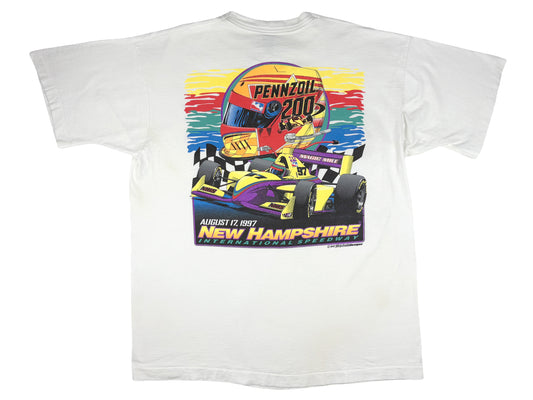 Vintage Penzoil 200 New Hampshire 1997 Indy Car Race T-Shirt