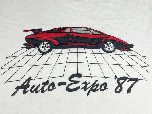 Lamborghini Countach Auto Expo 1987 Ringer T-Shirt
